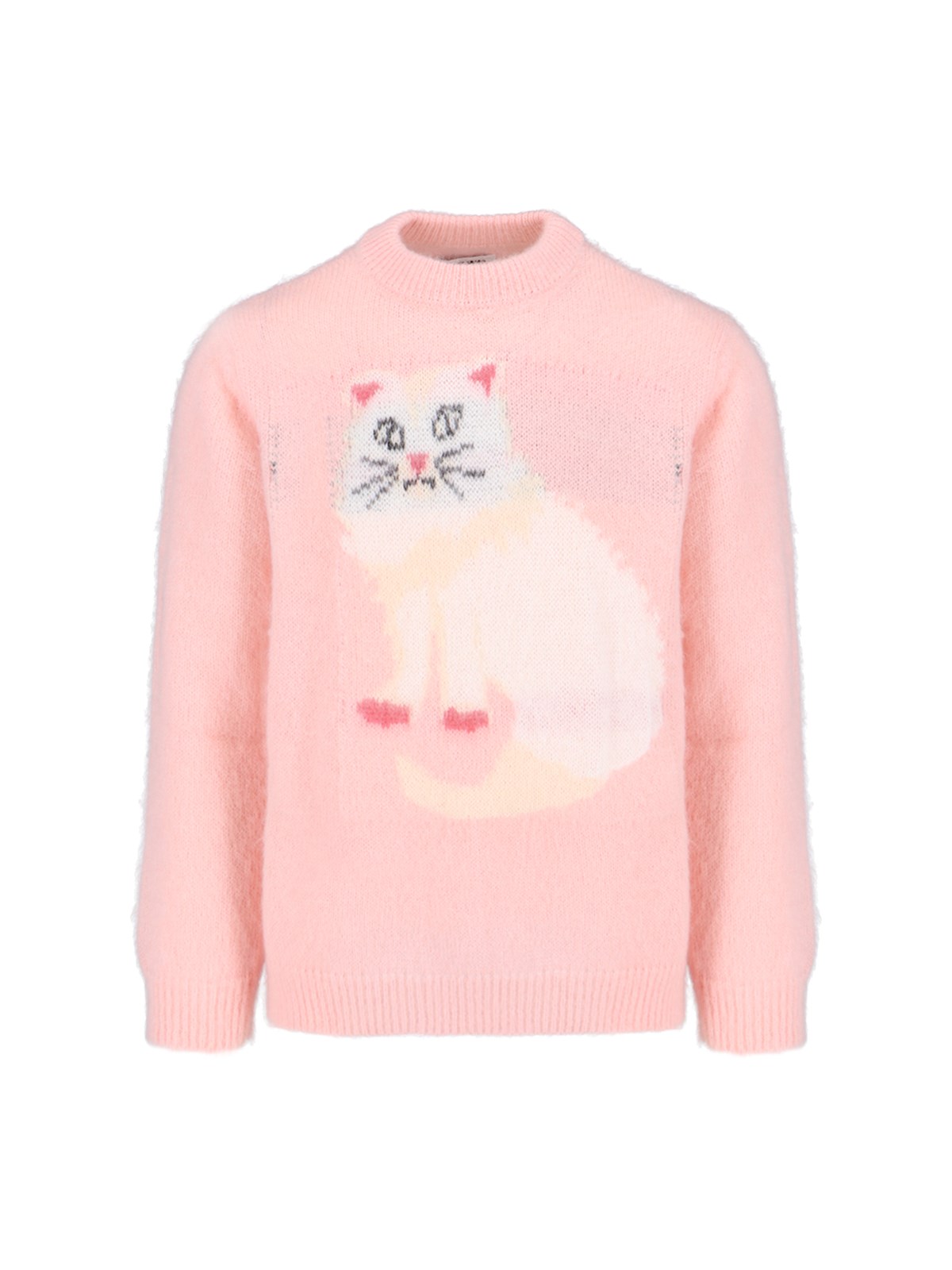 Magliano Cat Intarsia Sweater In Pink