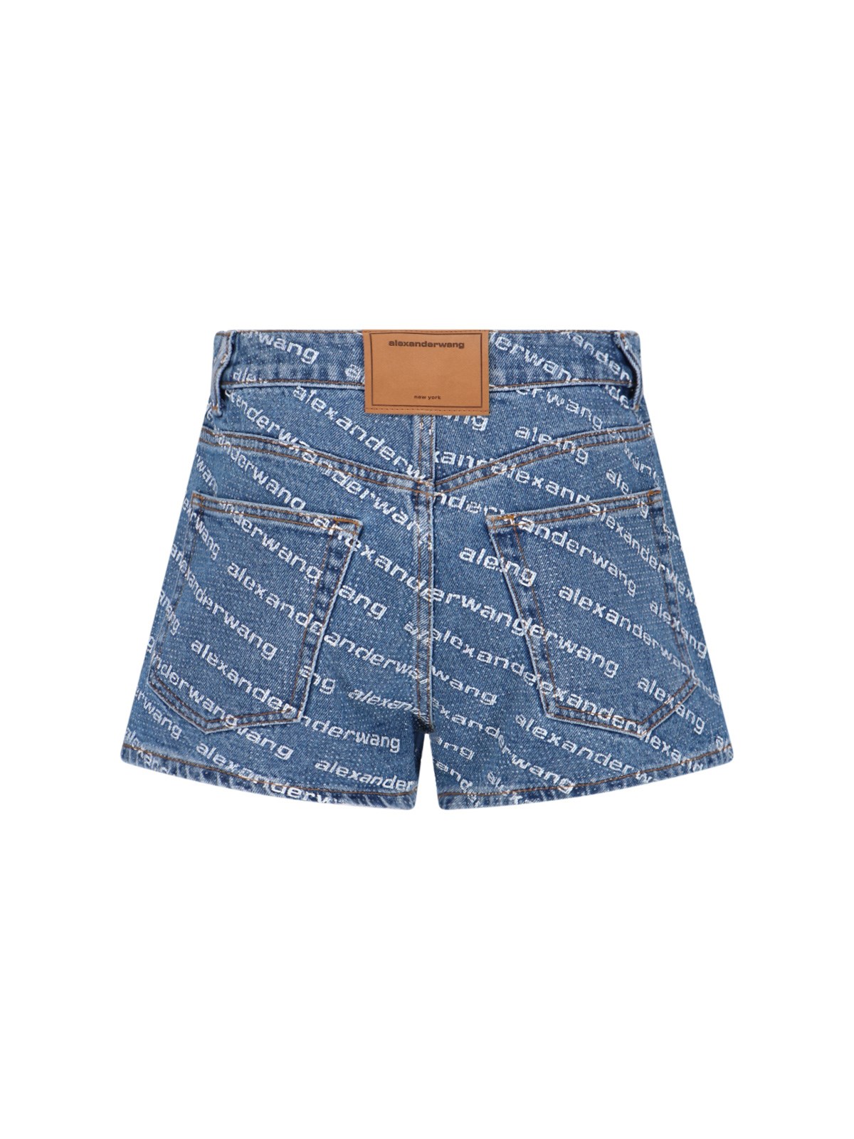 関税送料込【ALEXANDER WANG】ロゴ入り テーパードパンツ alexanderwang アレキサンダーワング ロゴウエストバンド ハイ