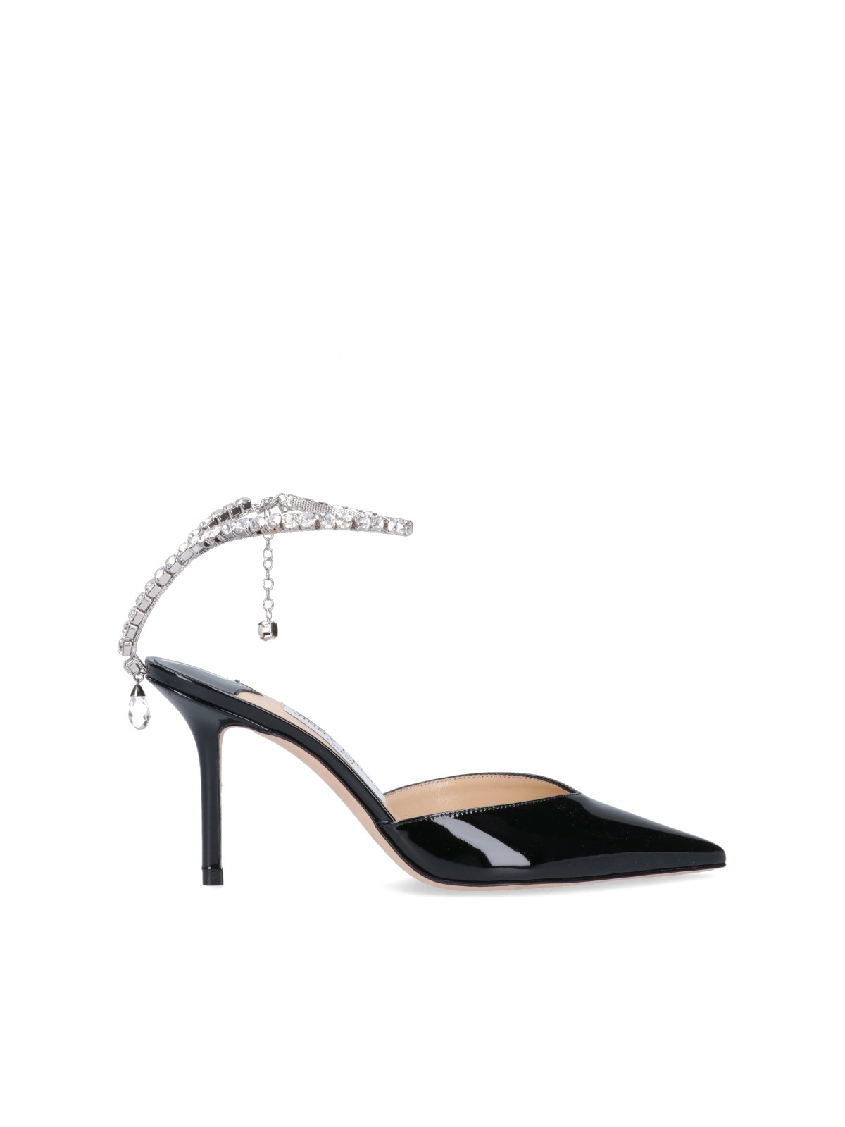 Shop Jimmy Choo "seadea 85" Patent Leather Pumps In Black  