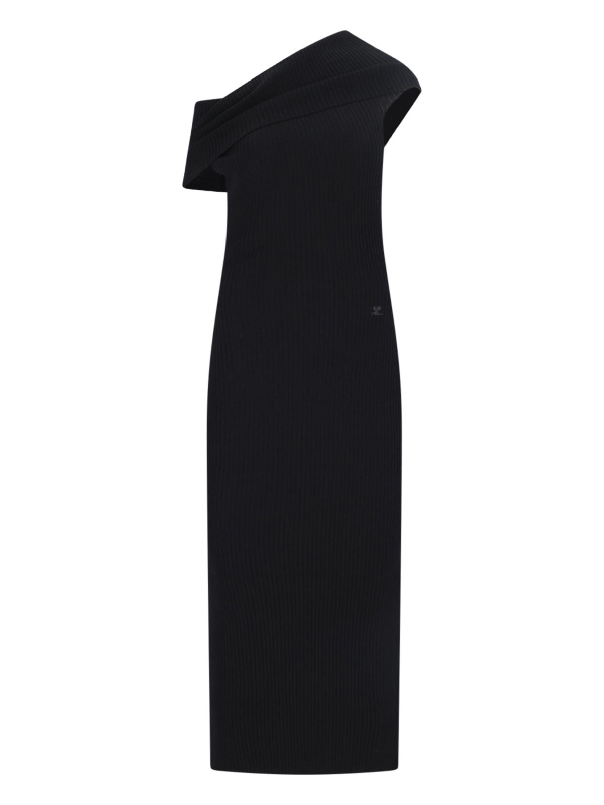 Shop Courrèges Maxi Sheath Dress In Black  