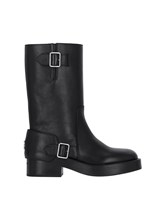 ブーツその他 COURREGES BLACK LEATHER AMERICANA BOOTS VESSAB012CR00689999_3.jpg