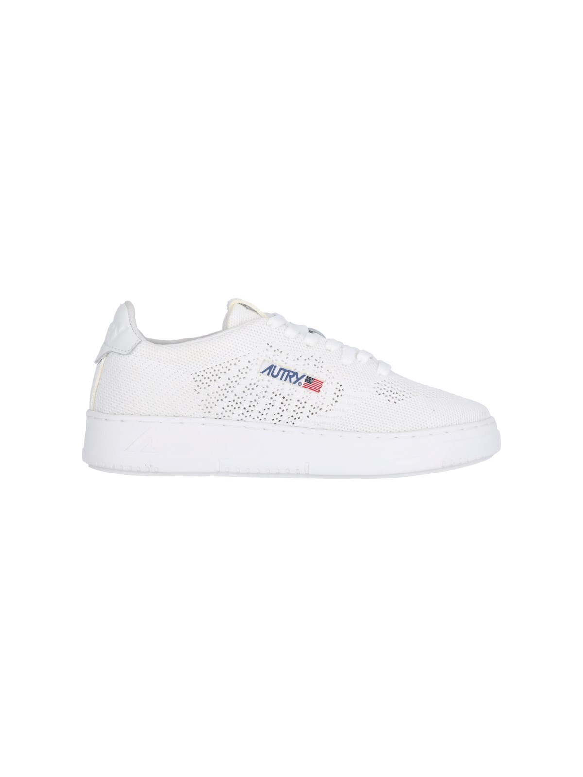 Shop Autry "medalist Easeknit Low" Sneakers In White