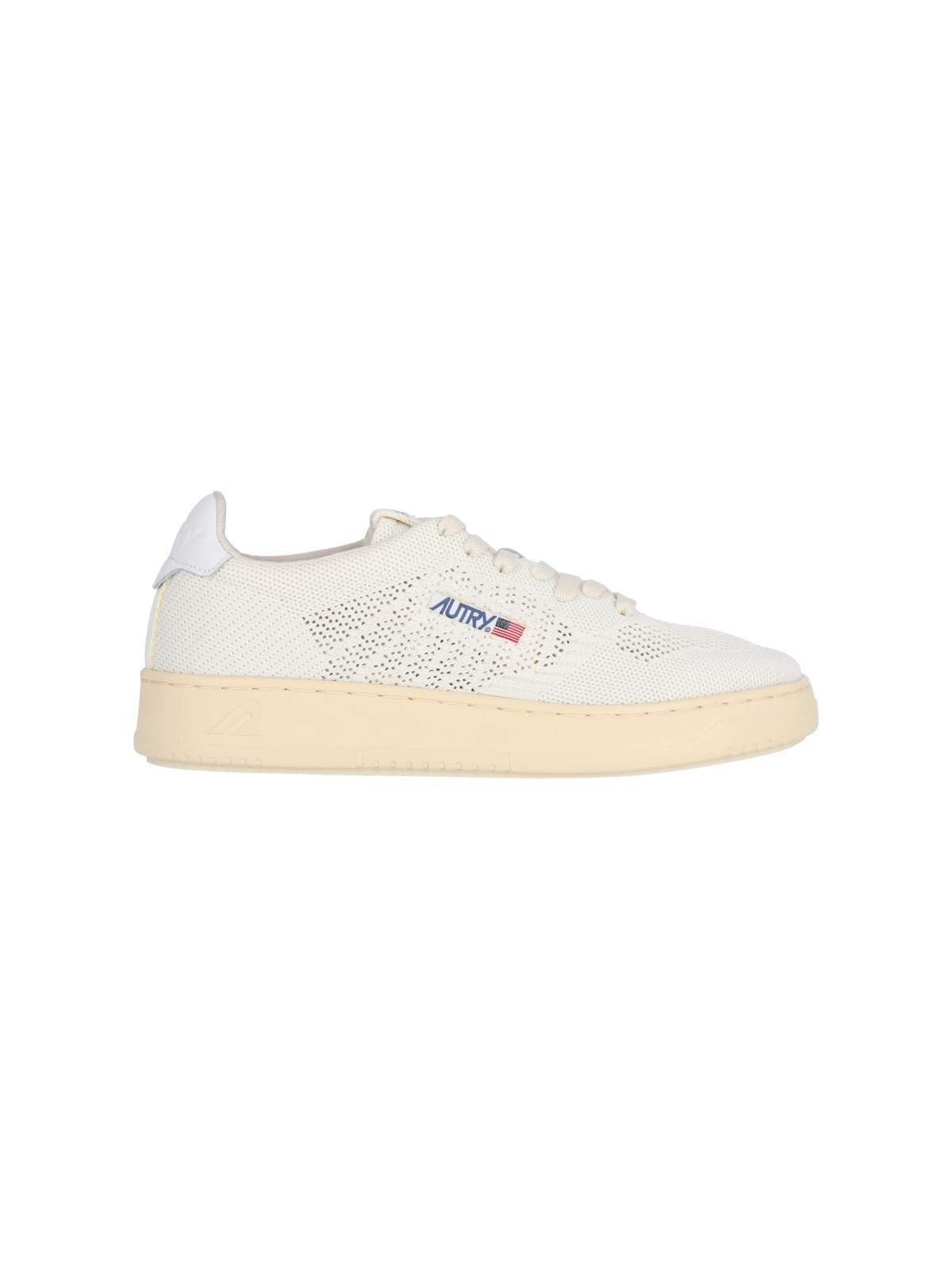 Shop Autry "medalist Easeknit Low" Sneakers In White
