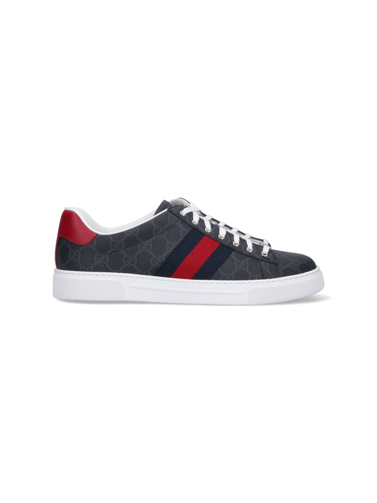 Shop Gucci "ace" Low-top Sneakers In Black  