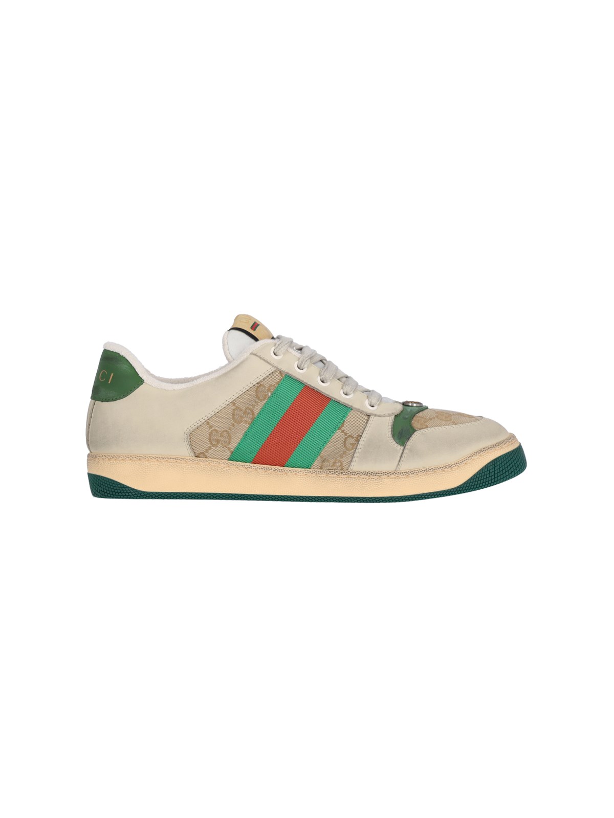 Shop Gucci 'screener Gg' Sneakers In White