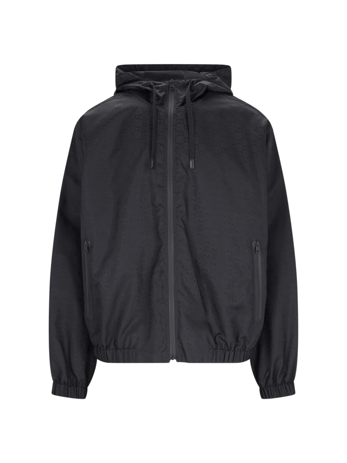 Shop Gucci Technical Hooded Jacket In Black  