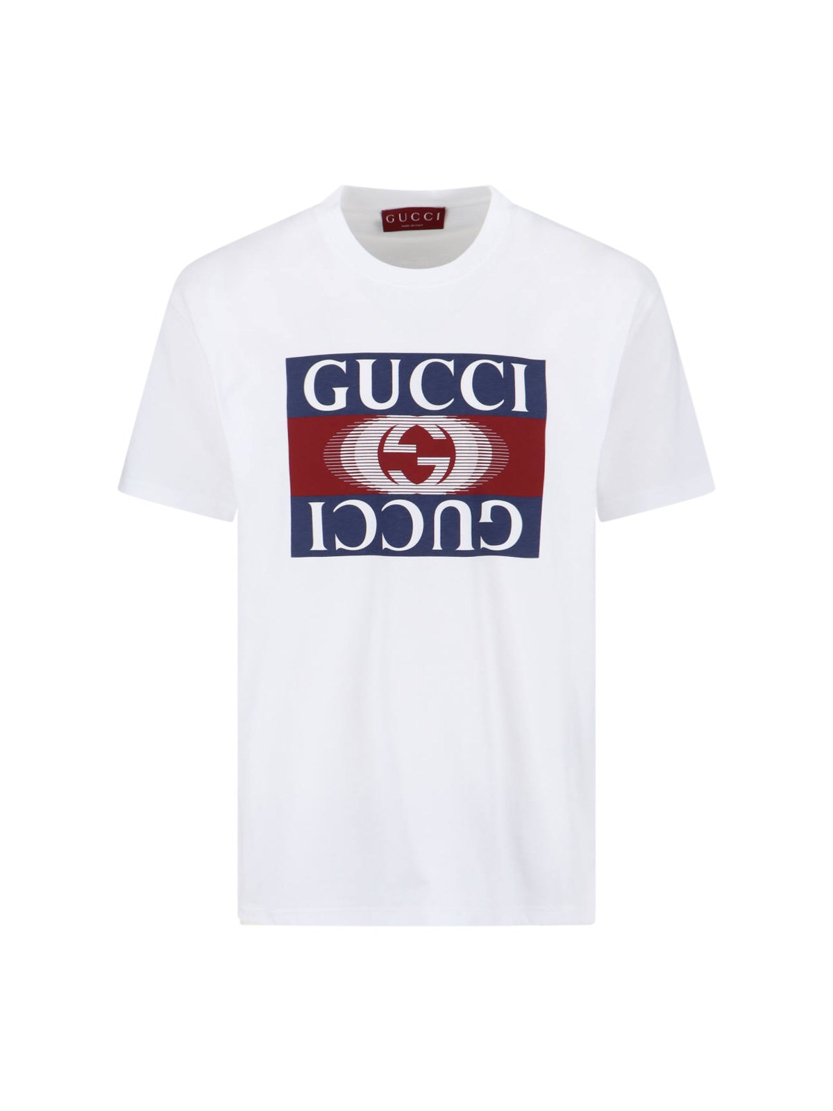 Shop Gucci Logo T-shirt In White