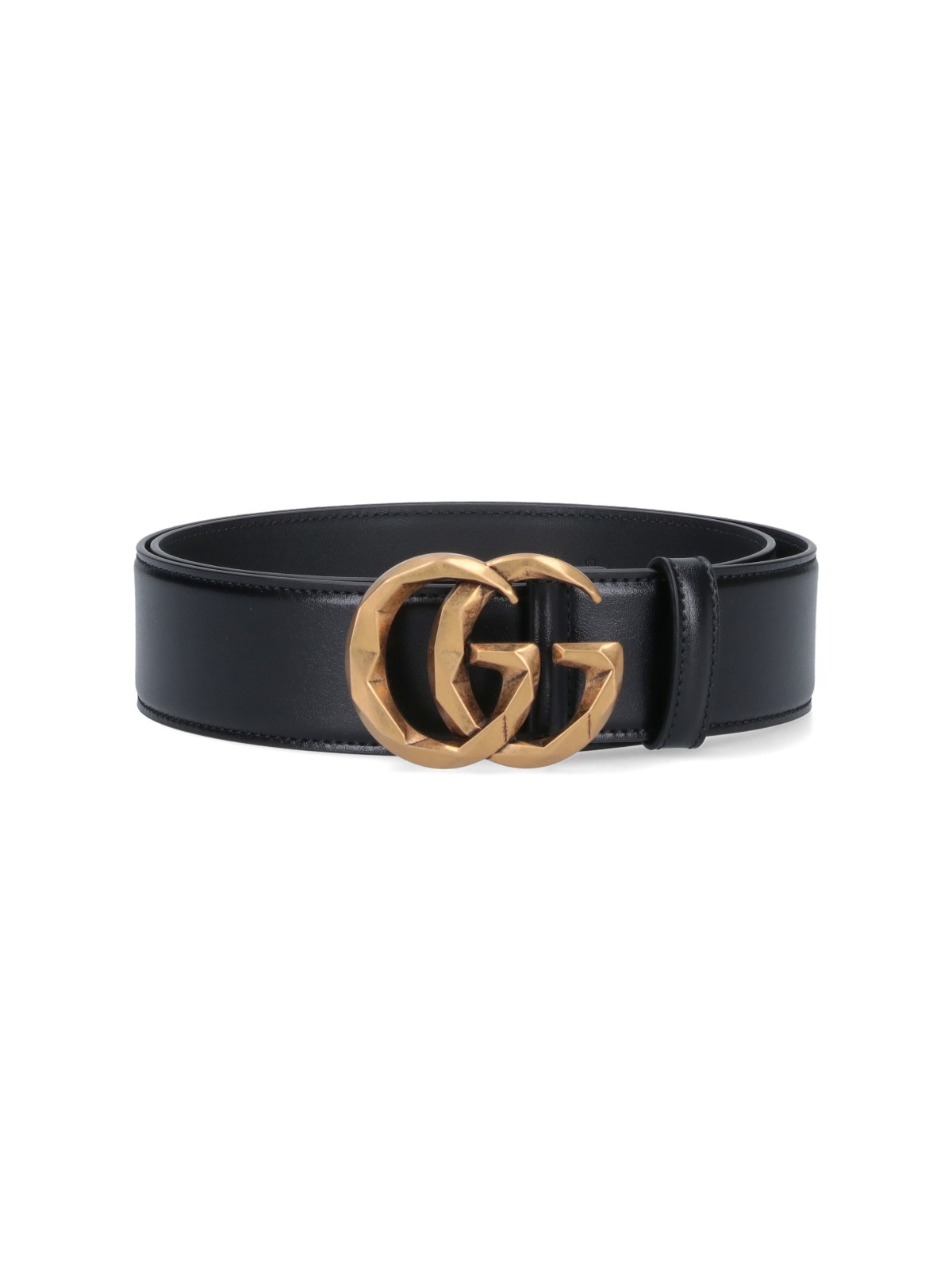 Shop Gucci 'gg Marmont' Big Belt In Black  