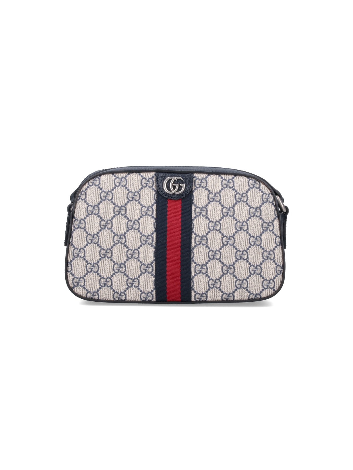 Shop Gucci "ophidia" Shoulder Bag In Beige