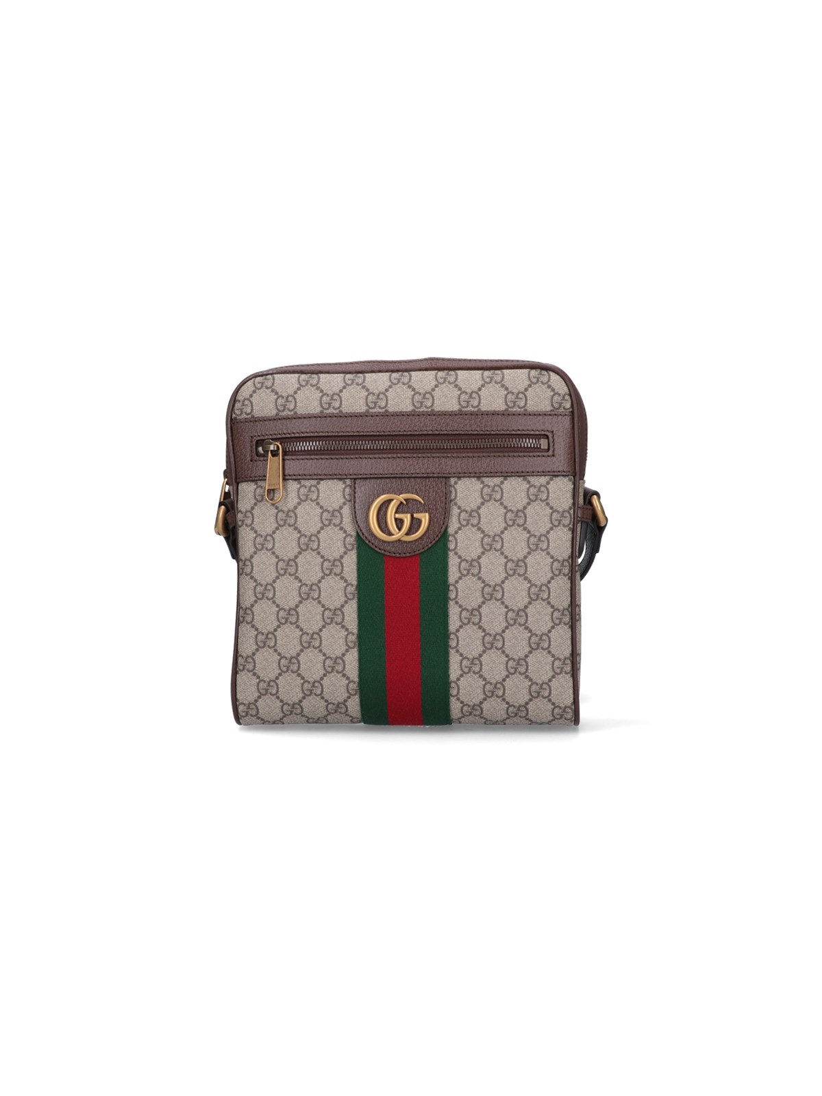 Shop Gucci Small 'ophidia' Shoulder Bag In Beige