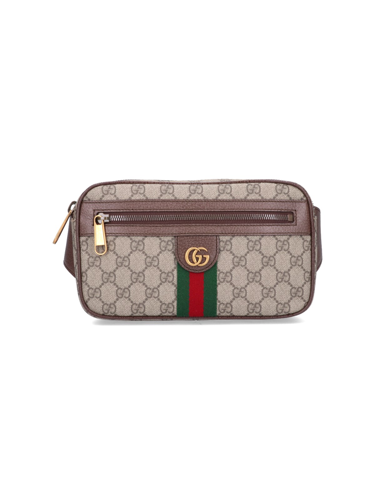 Shop Gucci 'ophidia' Belt Bag In Beige