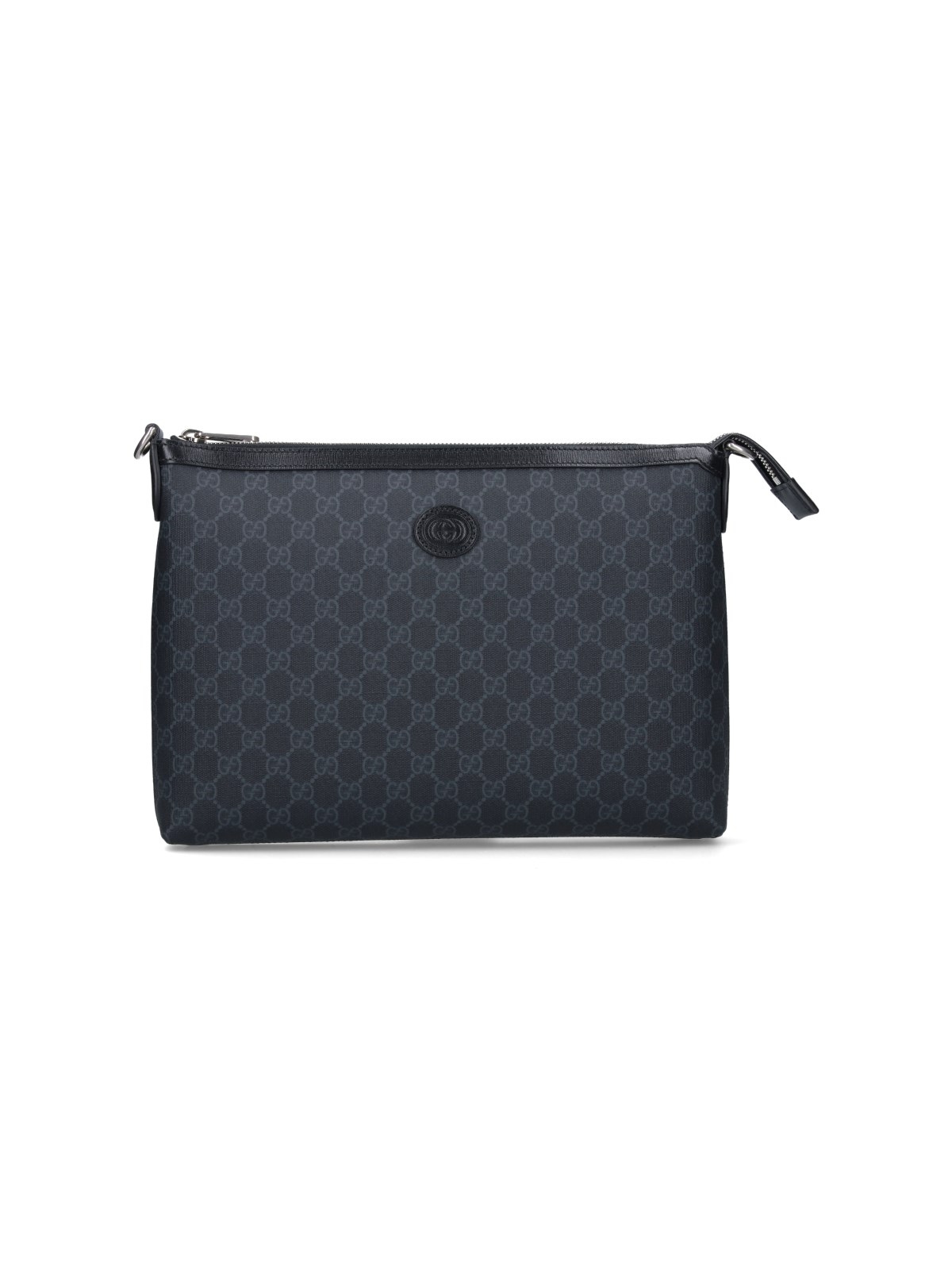 Shop Gucci 'gg Supreme' Large Crossbody Bag In Black  
