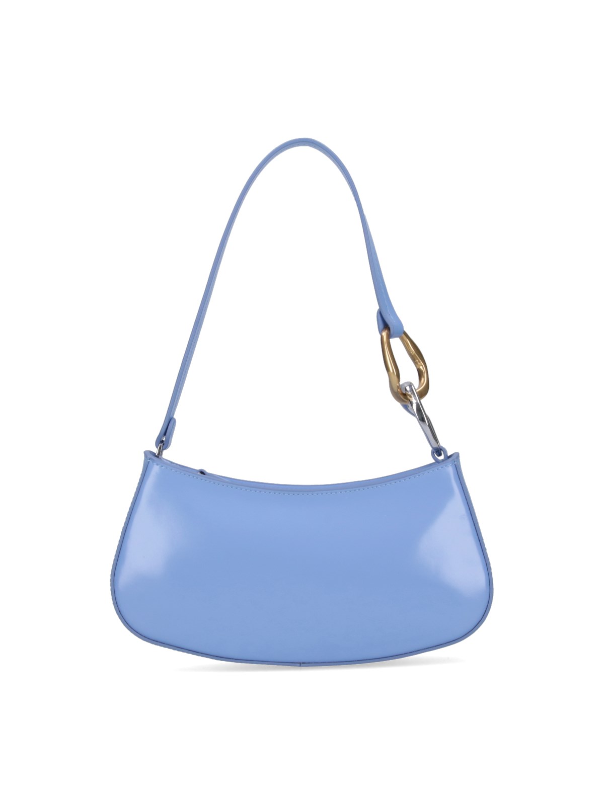 Shop Staud Mini "ollie" Shoulder Bag In Blue