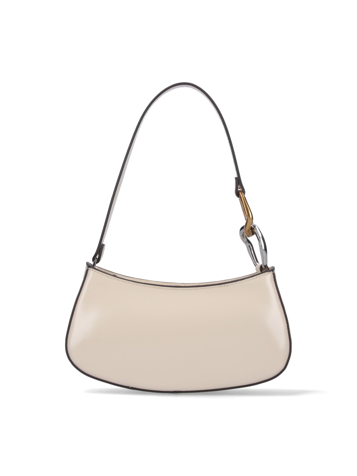 Shop Staud "ollie" Shoulder Bag In Cream