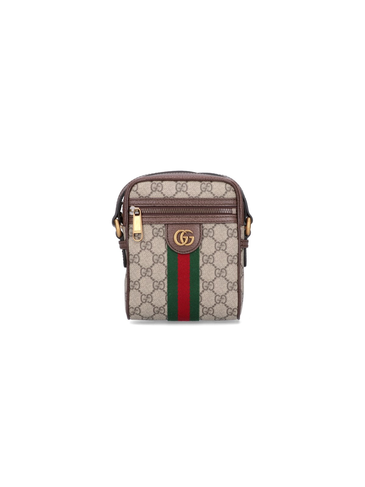 Shop Gucci 'ophidia' Shoulder Bag In Beige