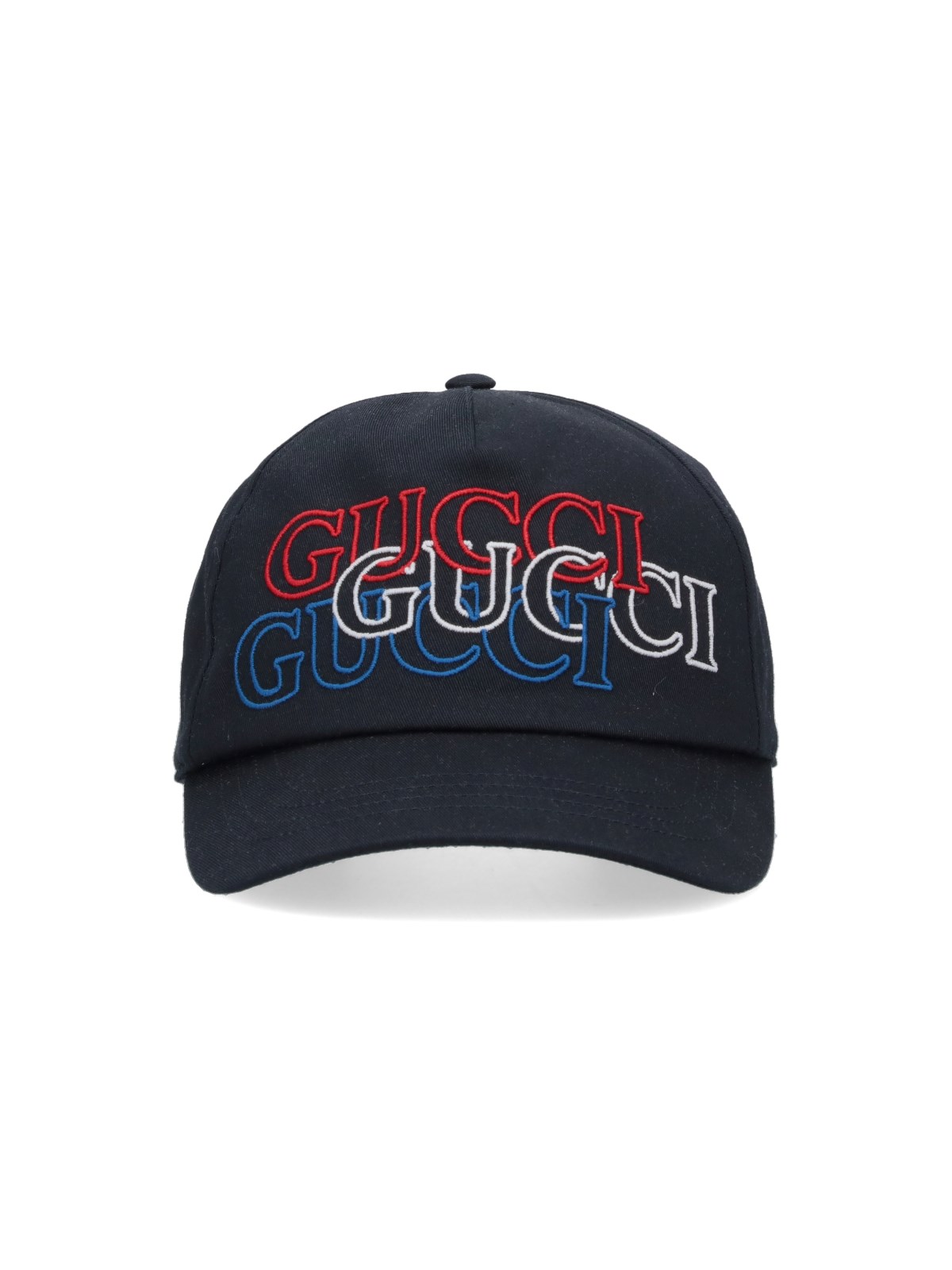Gucci Logo Baseball Cap In Blue