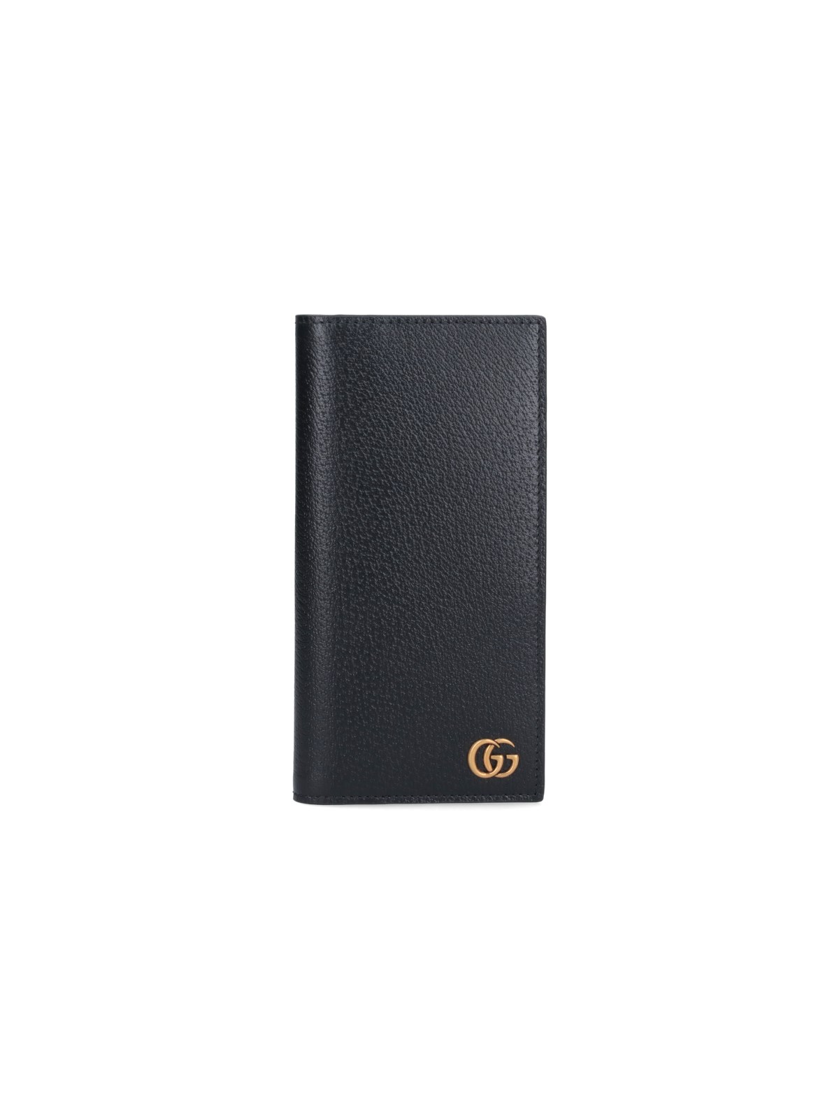 Shop Gucci Long Bi-fold Wallet "gg Marmont" In Black  