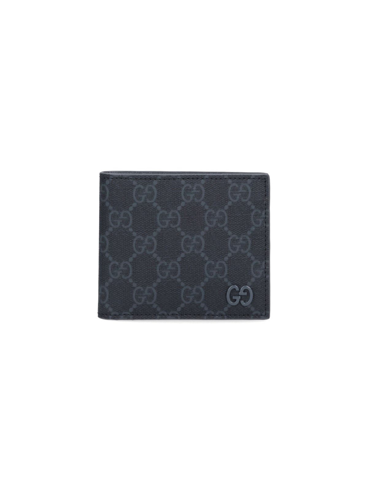 Shop Gucci Bi-fold Wallet "gg" In Black  