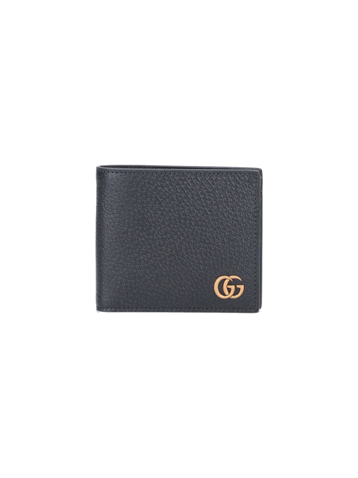 Shop Gucci 'gg Marmont' Bifold Wallet In Black  