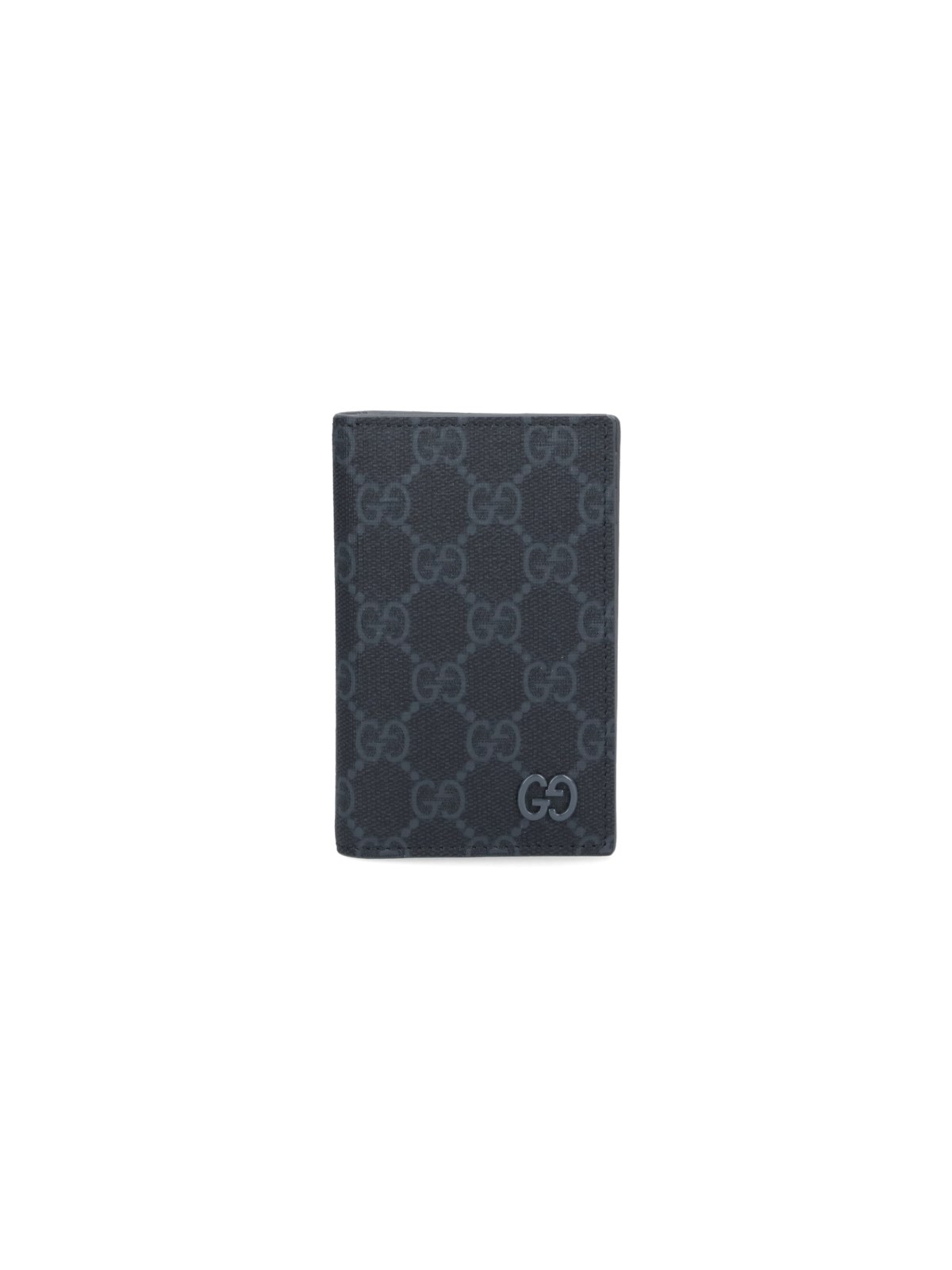 Shop Gucci Long Bi-fold Wallet "gg" In Black  