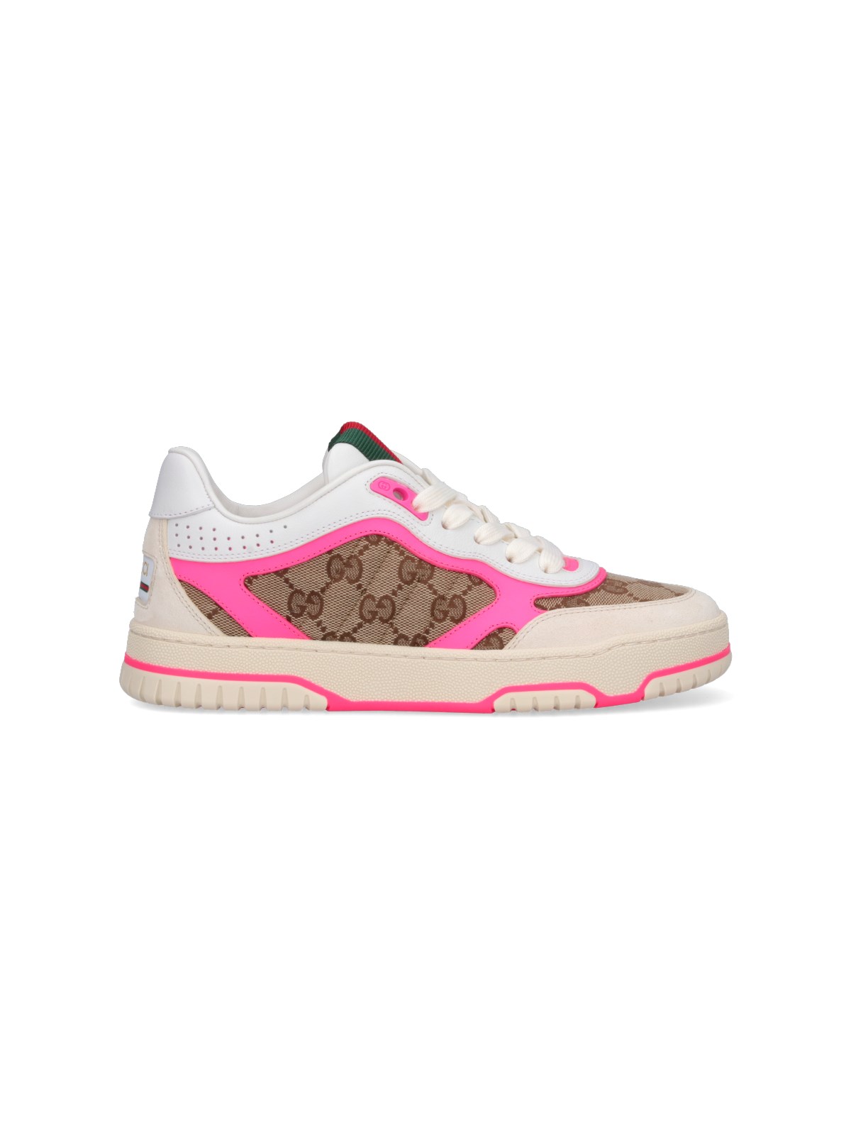 Shop Gucci "re-web" Sneakers In Pink