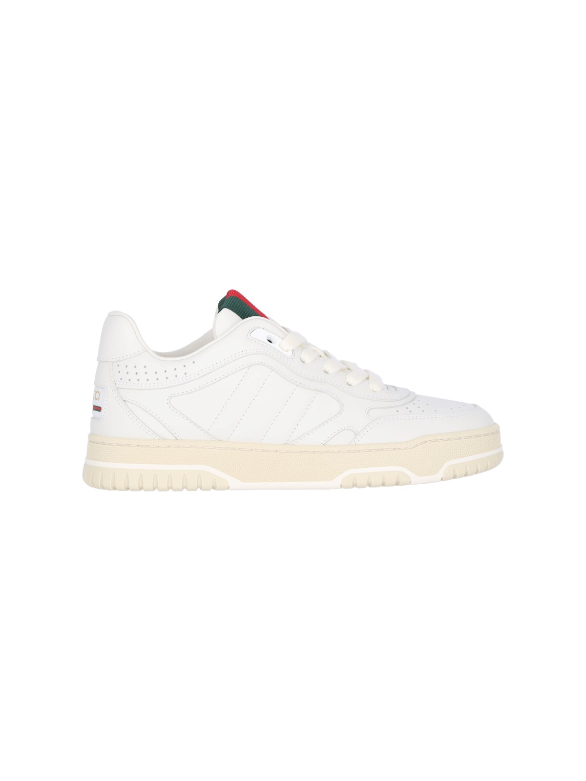 Shop Gucci "re-web" Sneakers In White