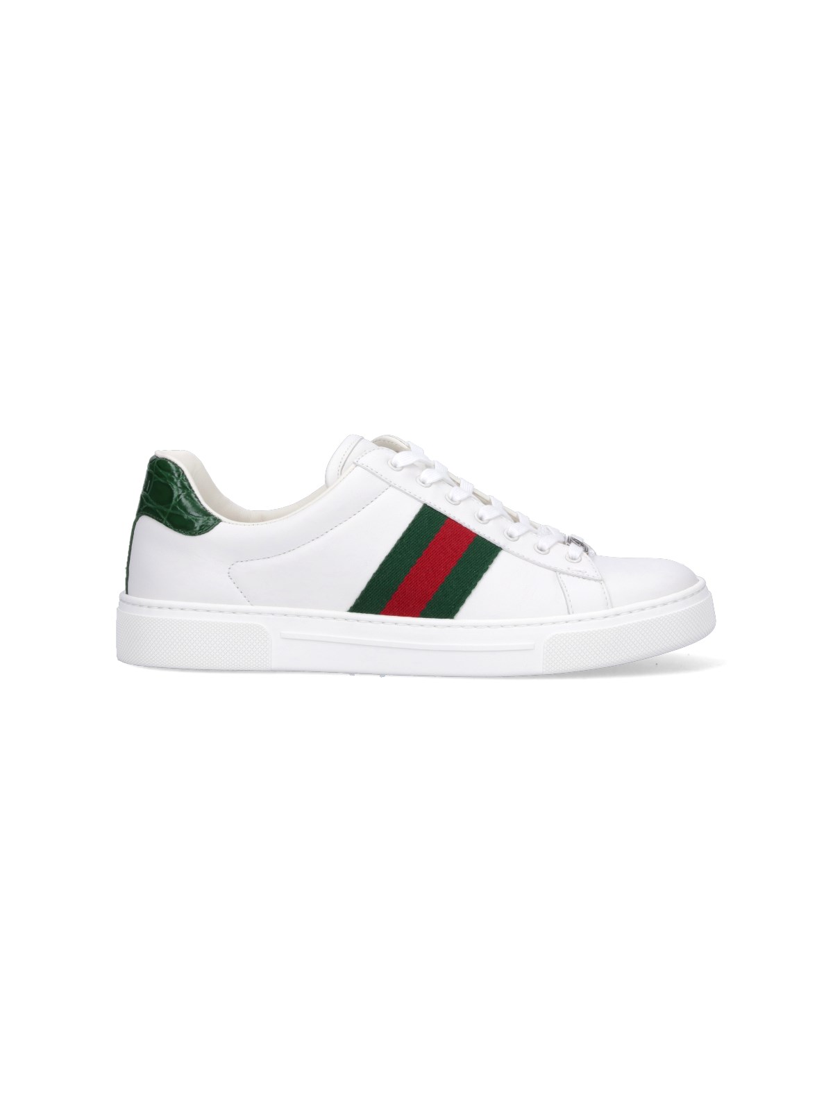 Shop Gucci "ace" Sneakers In White