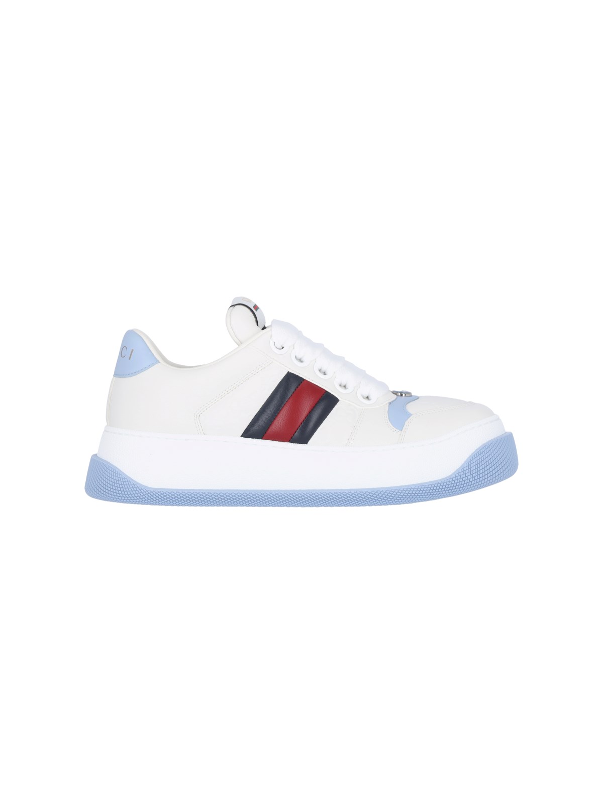 Shop Gucci 'screener' Sneakers In White