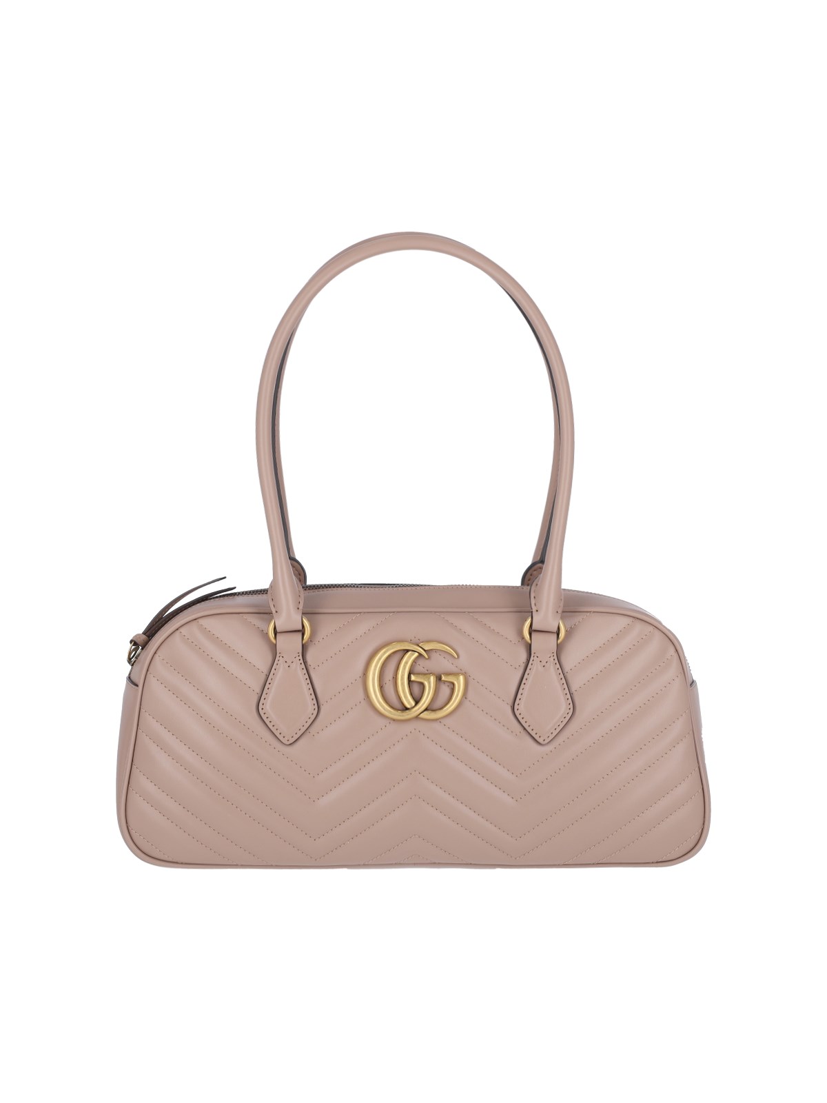 Shop Gucci 'gg Marmont' Midi Handbag In Pink
