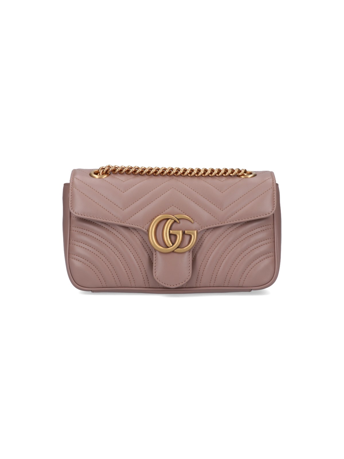 Shop Gucci 'gg Marmont' Shoulder Bag In Pink
