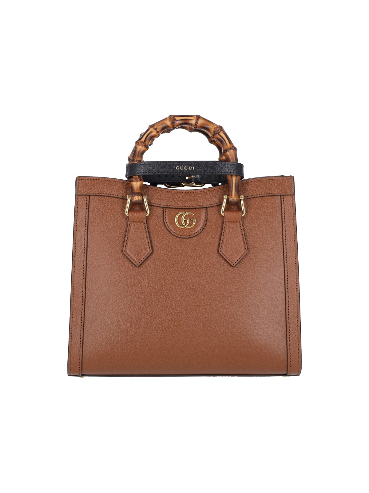 Shop Gucci Small Tote Bag "diana" In Brown