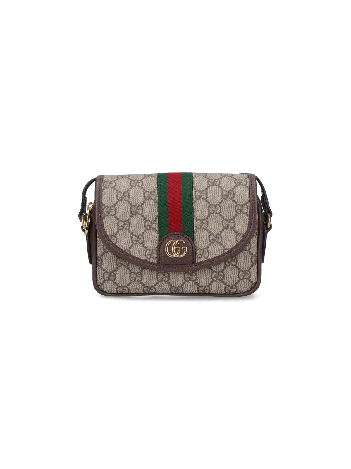 ショルダーバッグ Gucci Ophidia Gg Small Bag Ophidia small shoulder bag in beige and dark brown GG
