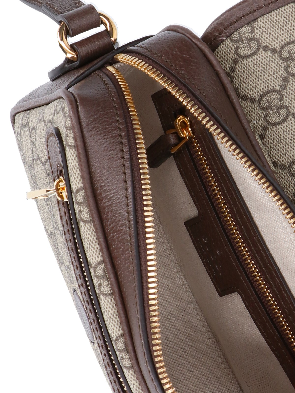 ショルダーバッグ Gucci Ophidia Gg Small Bag Ophidia small shoulder bag in beige and dark brown GG