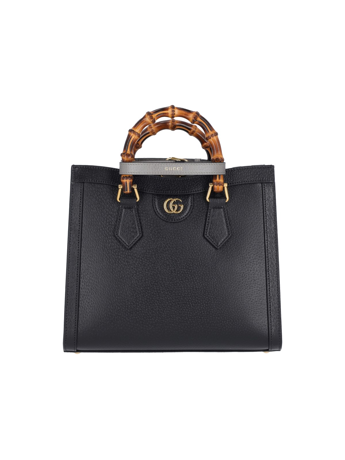Shop Gucci Small Tote Bag "diana" In Black  