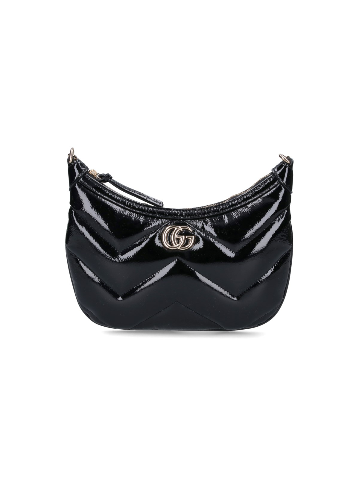 Shop Gucci 'gg Marmont' Small Shoulder Bag In Black  