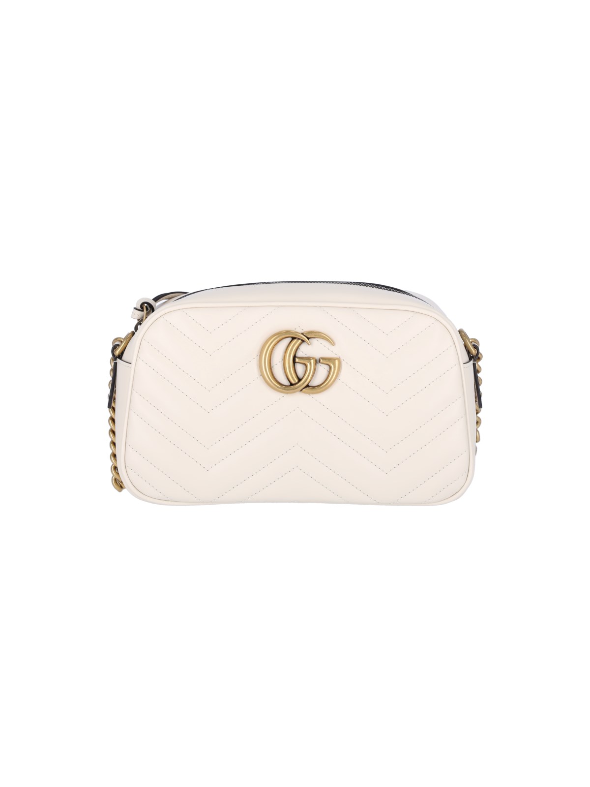 Shop Gucci 'gg Marmont' Camera Bag In White