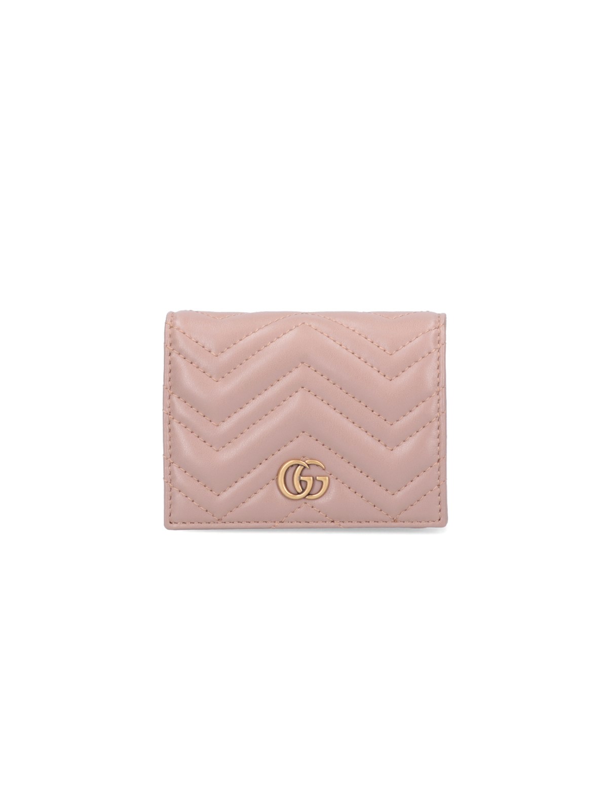 Shop Gucci 'gg Marmont' Small Wallet In Pink