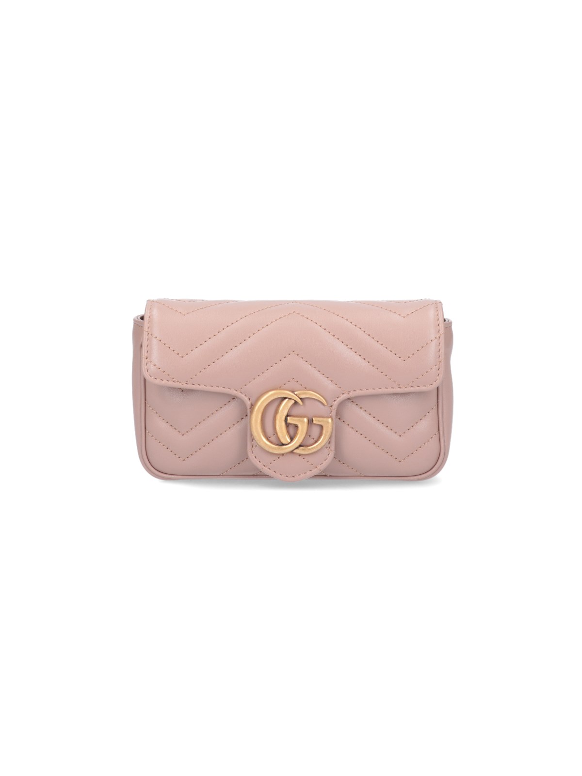 Shop Gucci 'gg Marmont' Mini Bag In Pink