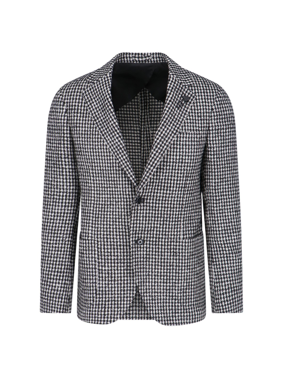 Shop Lardini Single-breasted Blazer In Gray