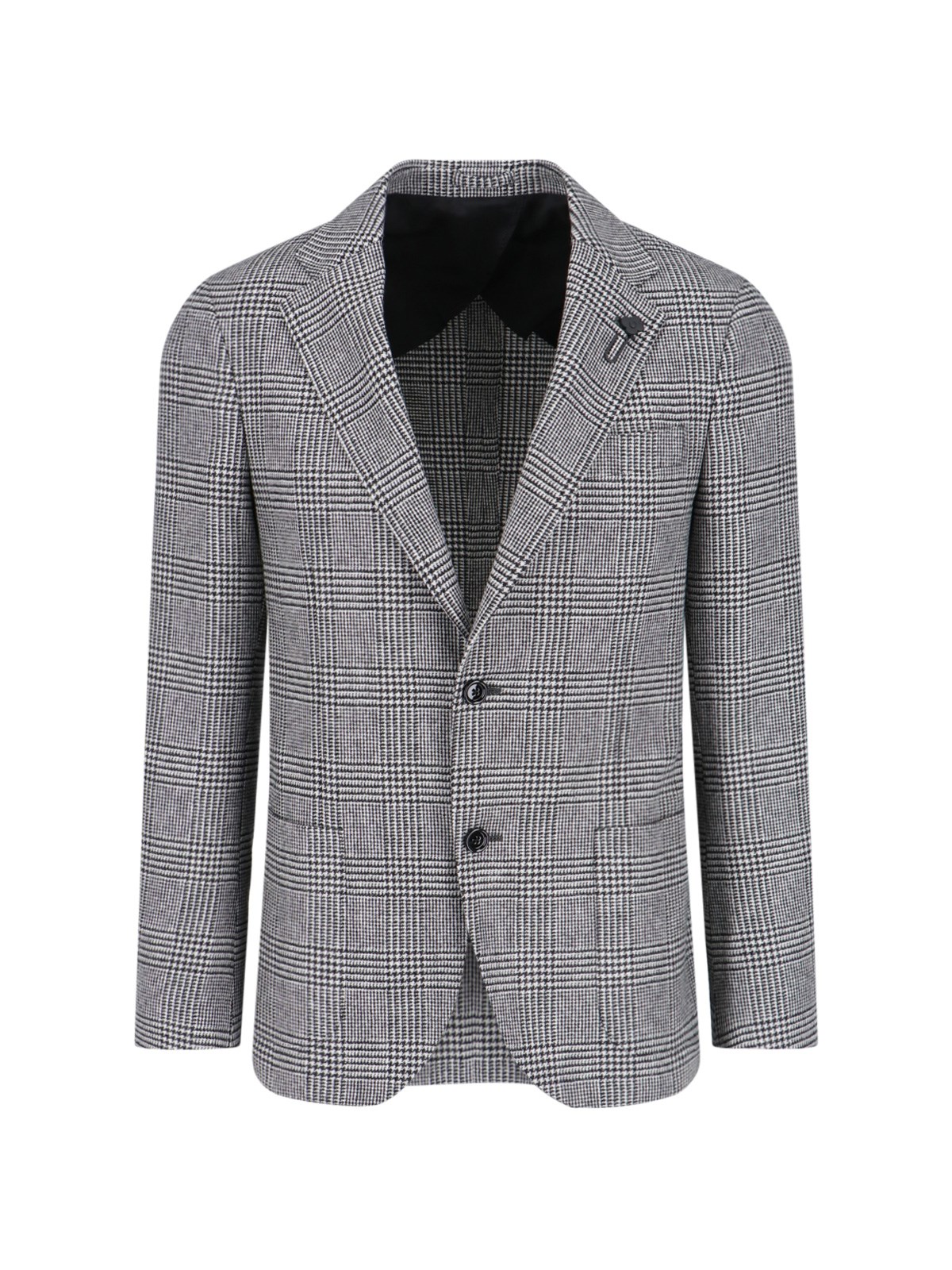 Shop Lardini Single-breasted Blazer In Black  