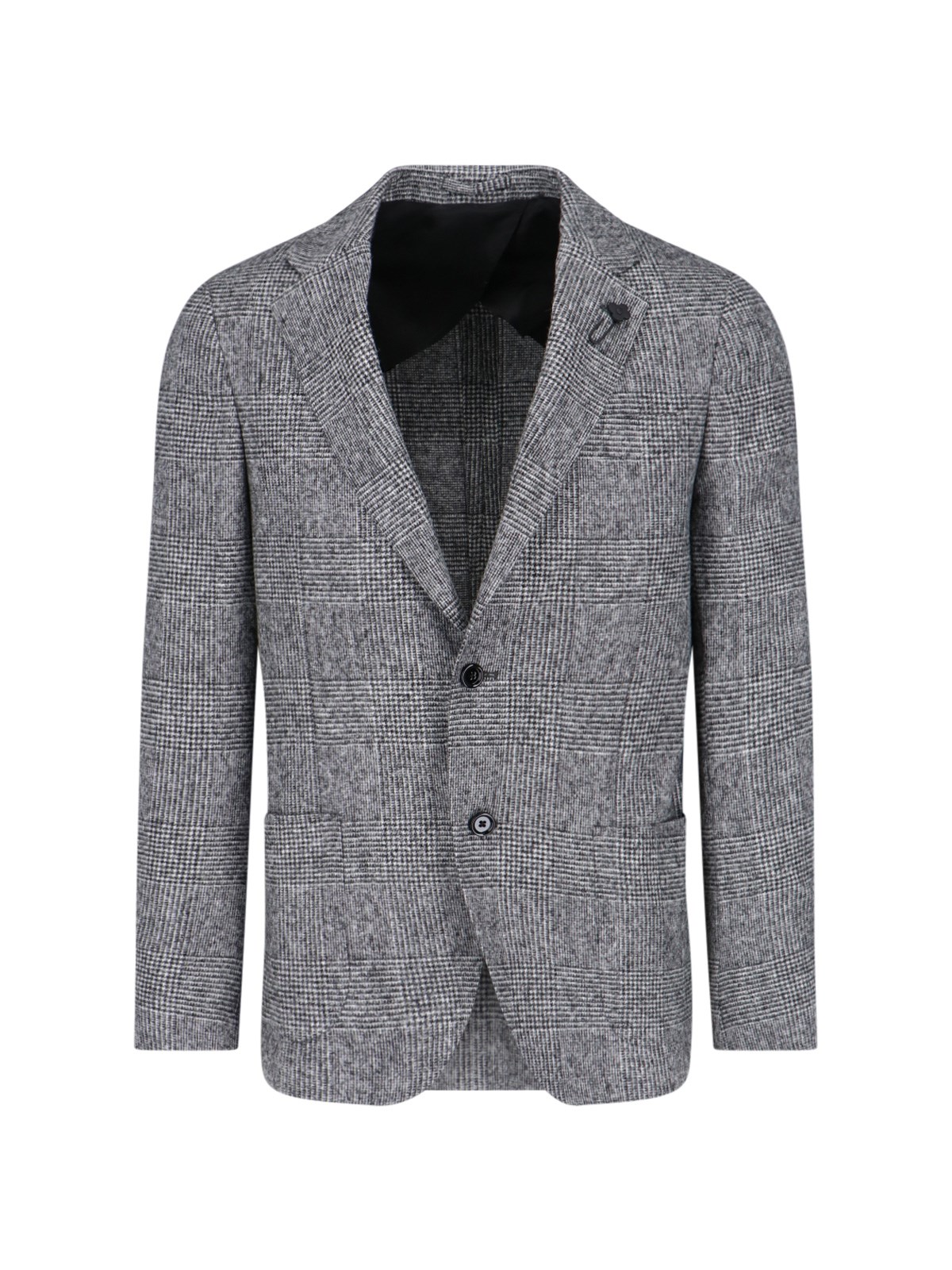 Shop Lardini Single-breasted Blazer In Black  