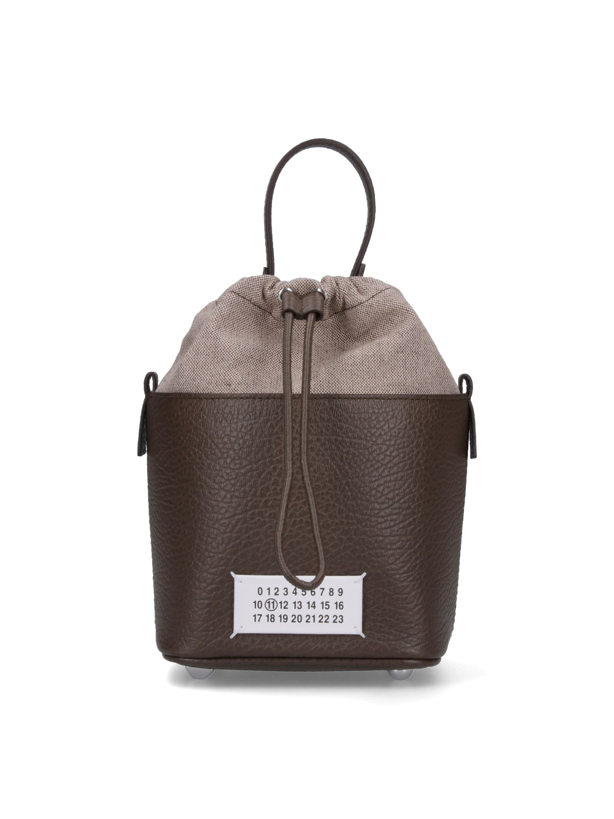 Maison Margiela Small Bucket Bag "5ac" In Brown