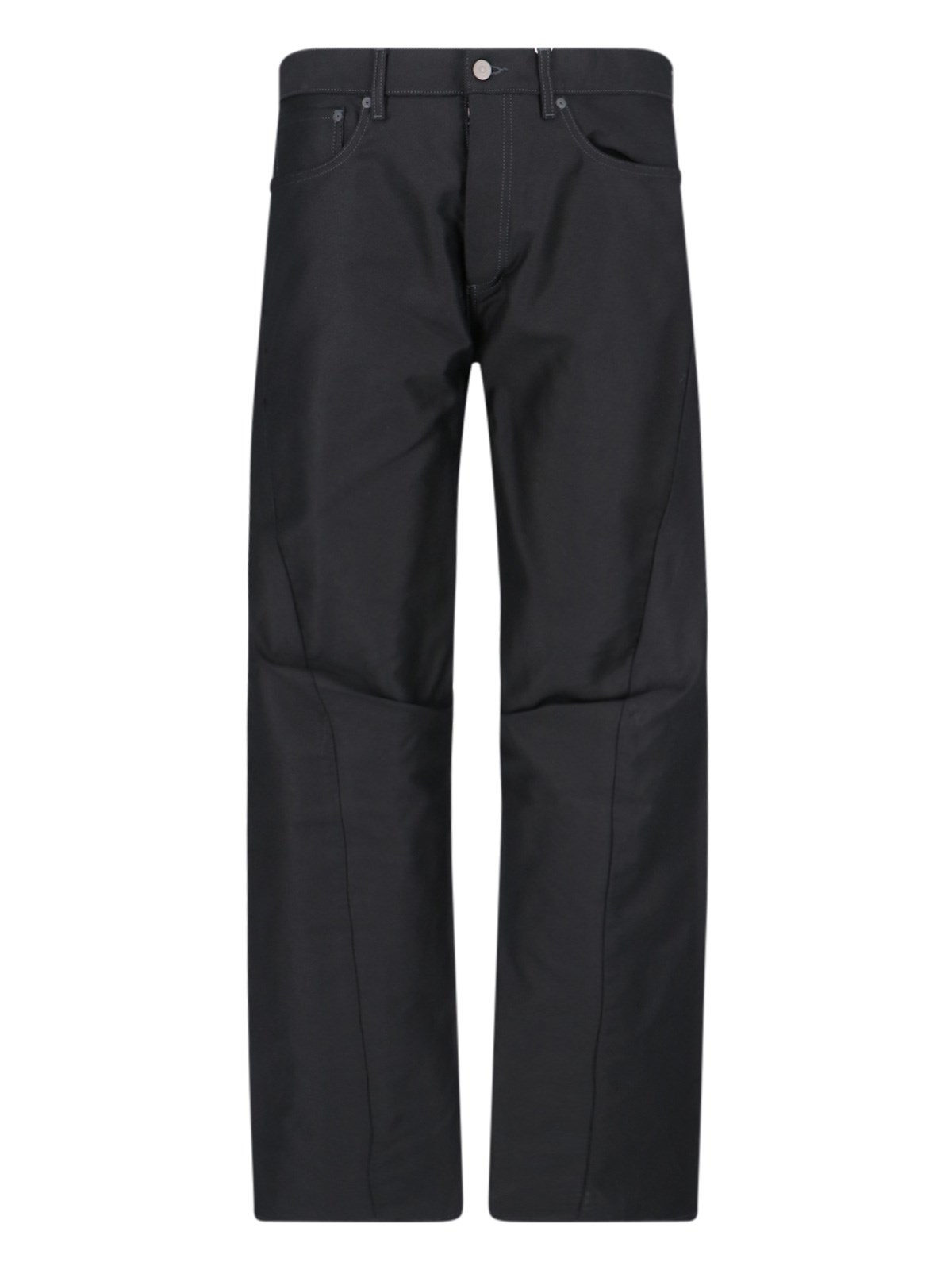 Shop Maison Margiela "memory-of" Straight Jeans In Black  