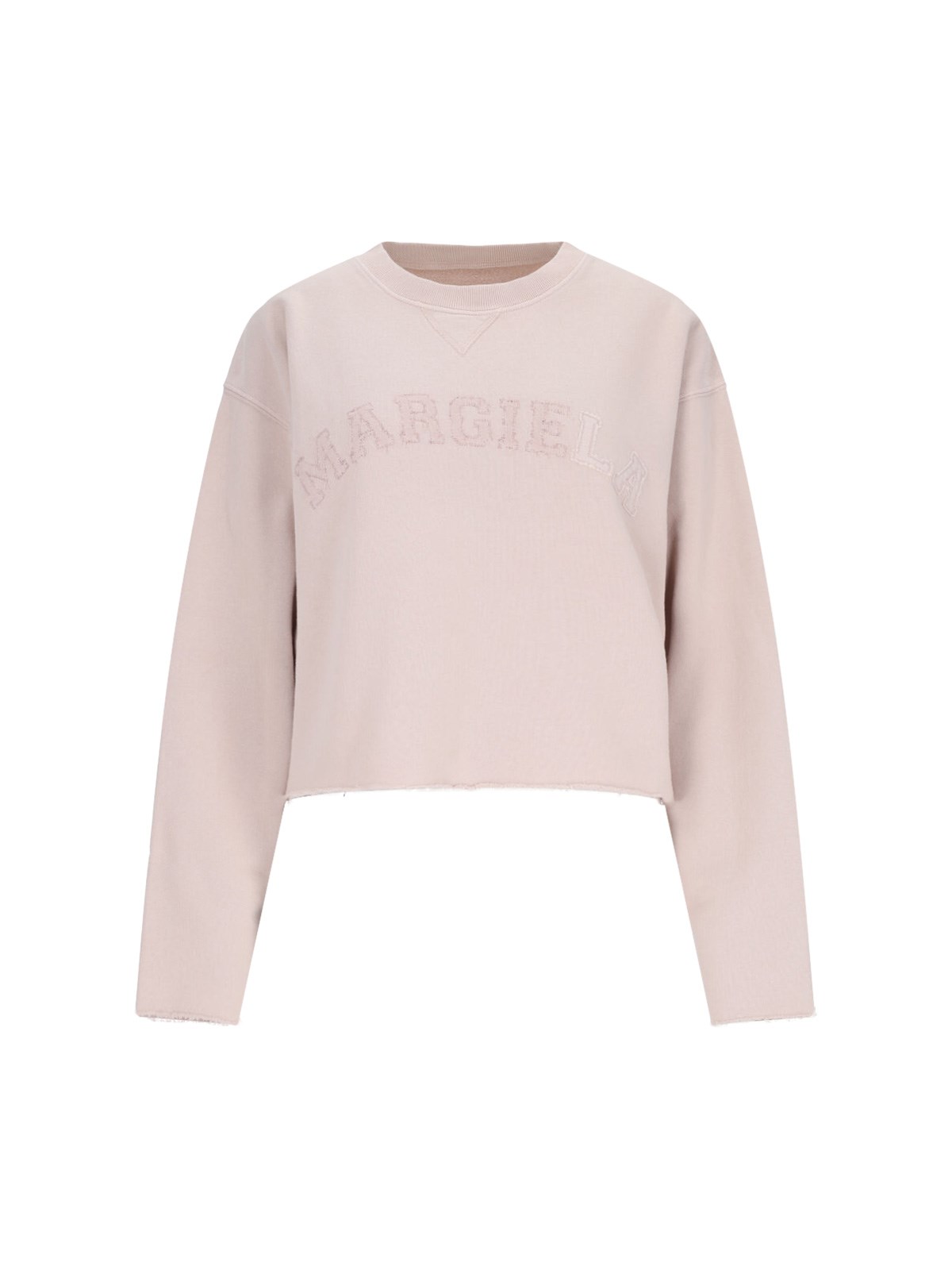 Shop Maison Margiela Logo Sweatshirt In Pink