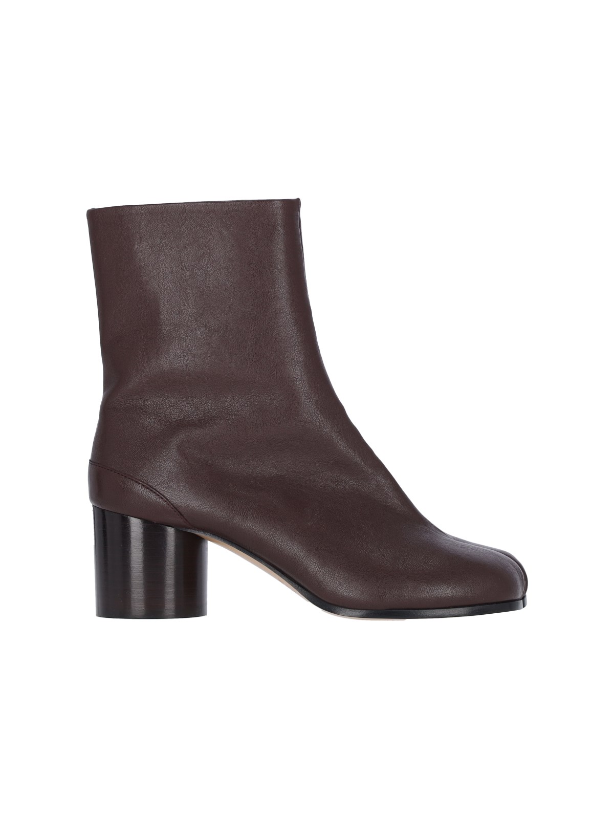 Shop Maison Margiela 'tabi' Ankle Boots In Brown