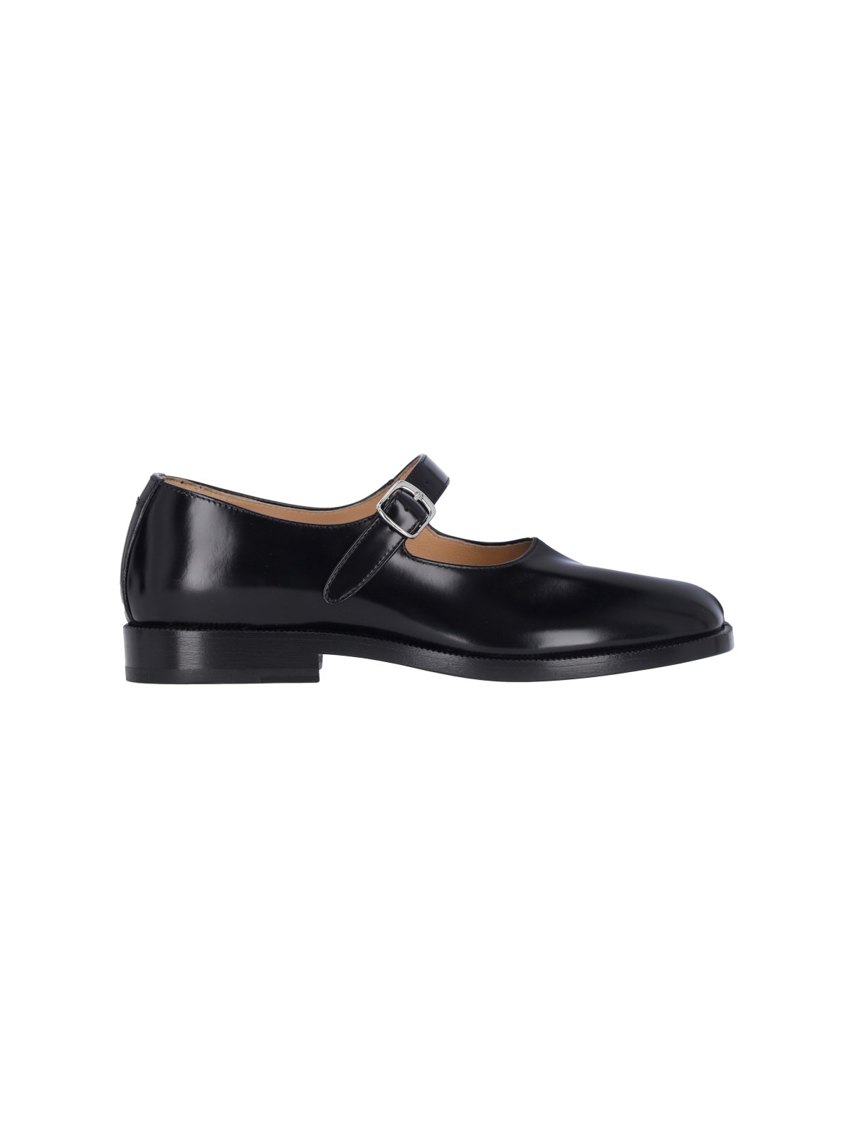 Shop Maison Margiela "mary-jane Tabi" Ballet Flats In Black  