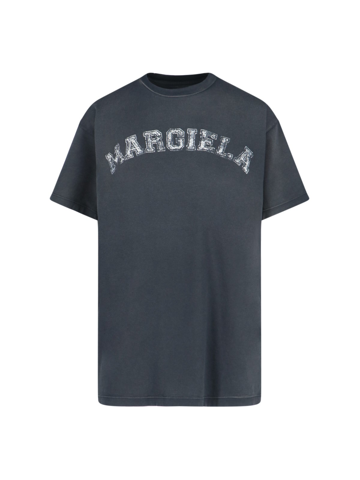 Shop Maison Margiela Logo T-shirt In Black  
