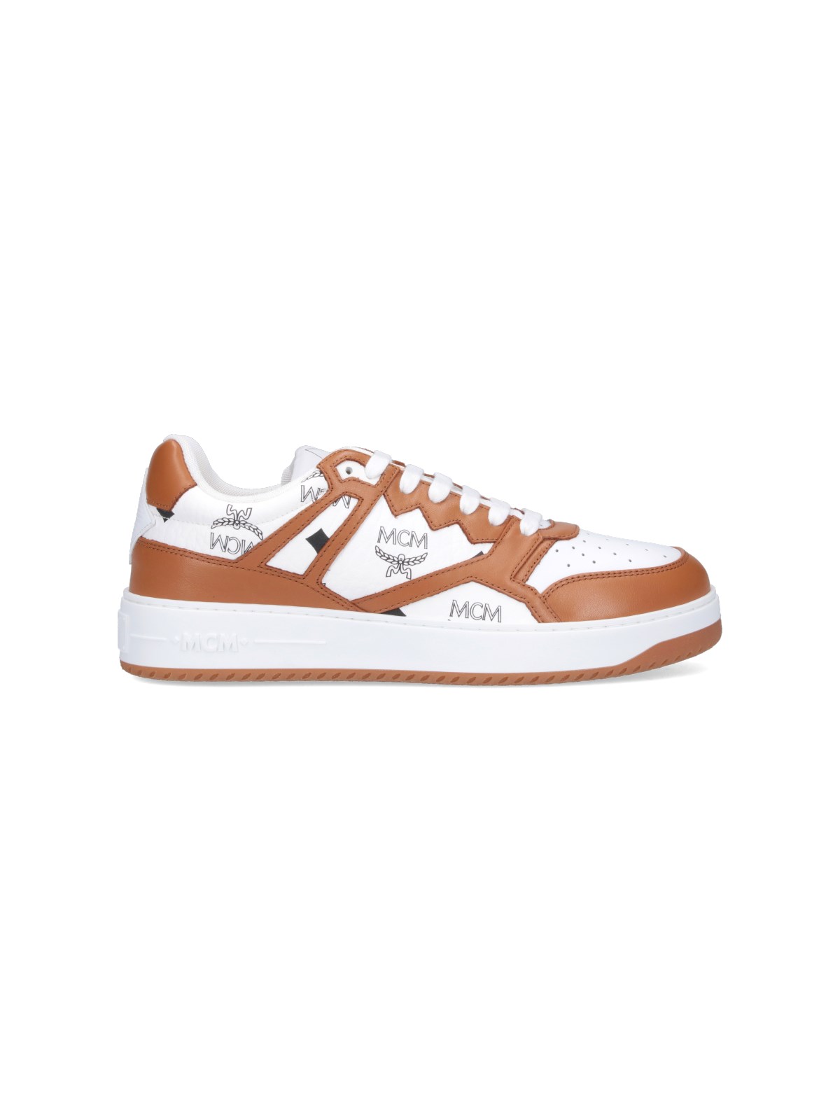 Shop Mcm "neo Terrain Lo" Low-top Sneakers In Brown