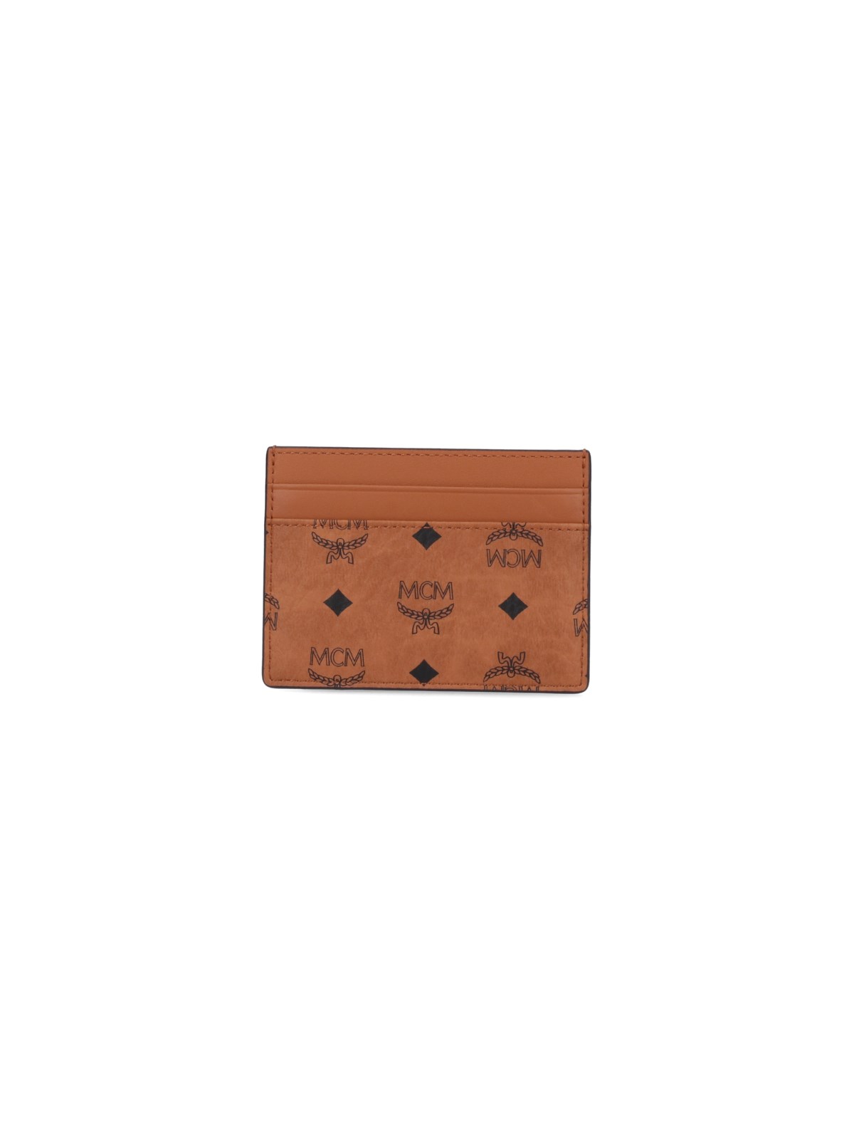 Shop Mcm "aren" Card Holder In Brown