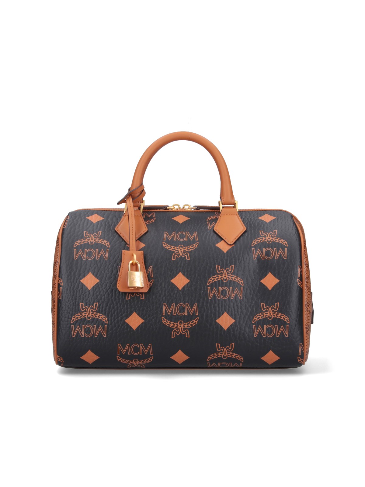 Shop Mcm Medium Handbag "ella Boston" In Black  